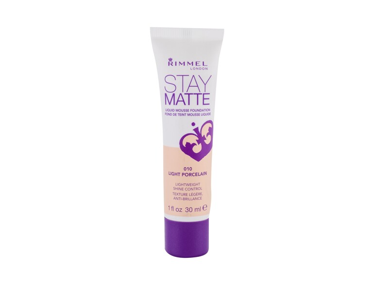 Foundation Rimmel London Stay Matte Liquid Mousse Foundation 30 ml 010 Light Porcelain