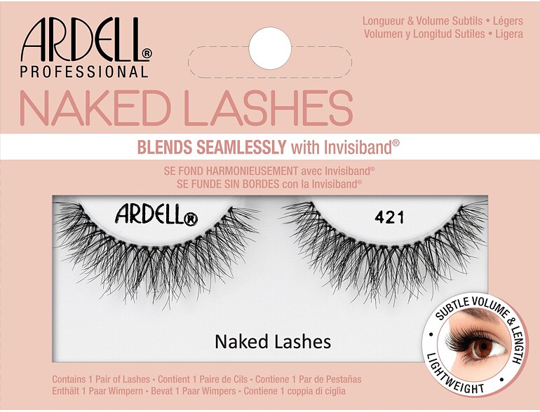 Ciglia finte Ardell Naked Lashes 421 1 St. Black