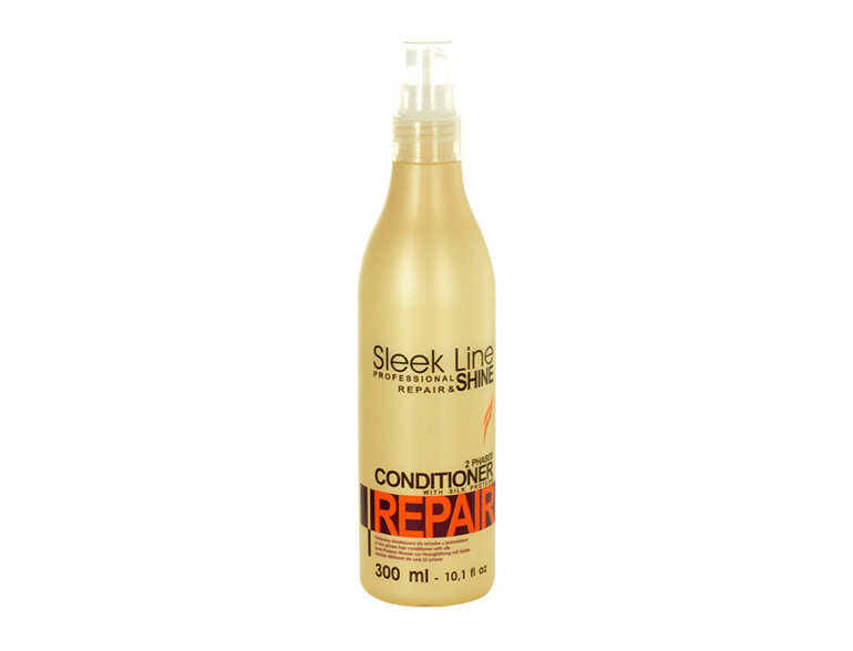Balsamo per capelli Stapiz Sleek Line Repair 2 Phases Conditioner 300 ml flacone danneggiato