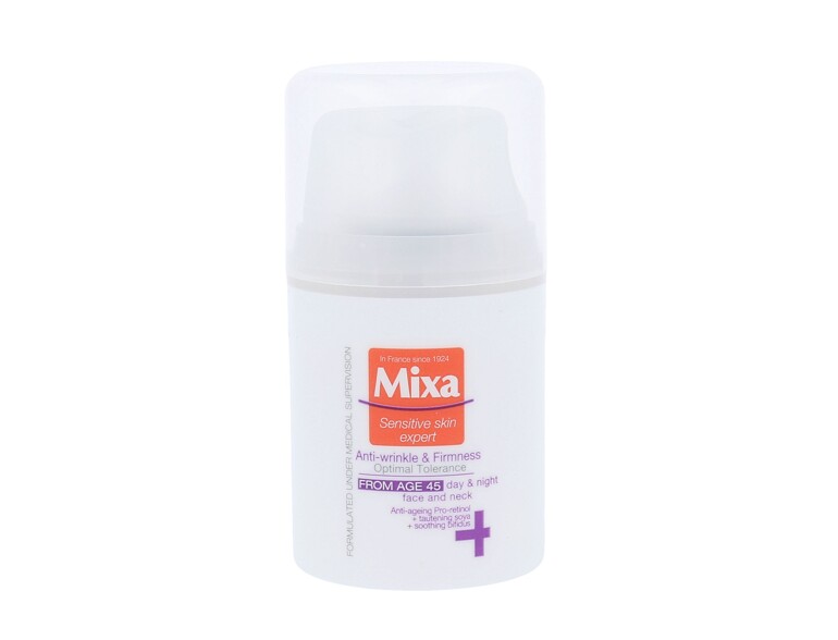 Tagescreme Mixa Optimal Tolerance Anti-Wrinkle & Radiance Cream 45+ 50 ml Beschädigte Schachtel