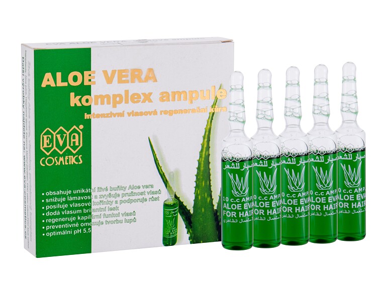 Sieri e trattamenti per capelli Eva Cosmetics Aloe Vera Complex Hair Care Ampoules 50 ml