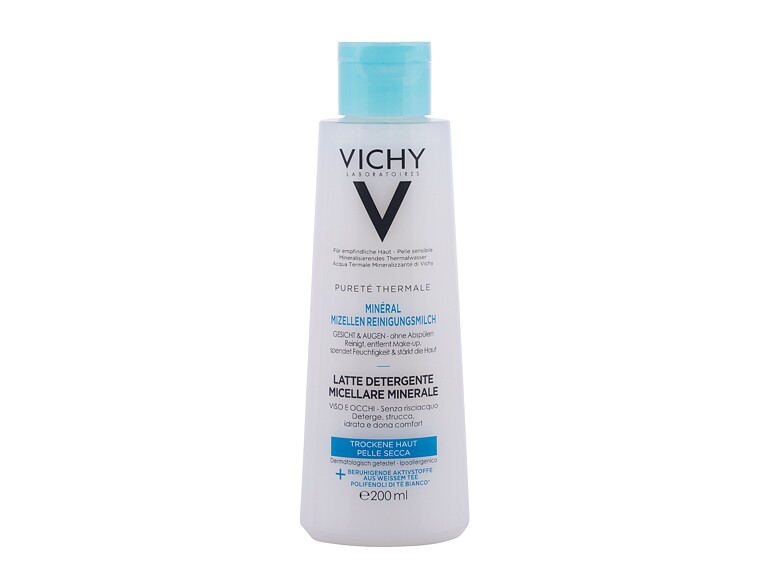 Latte detergente Vichy Pureté Thermale Mineral Milk For Dry Skin 200 ml