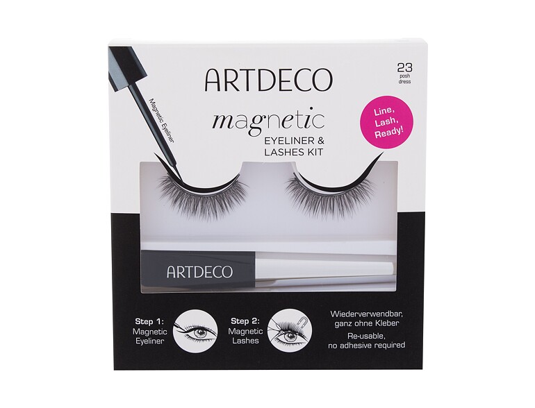 Falsche Wimpern Artdeco Magnetic Eyeliner & Lashes Kit 1 St. 23 Posh Dress Sets