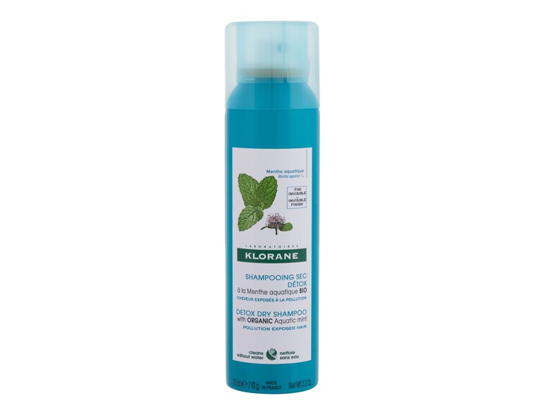Shampoo secco Klorane Aquatic Mint Detox 150 ml