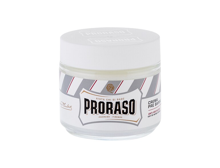 Soin avant rasage PRORASO White Pre-Shave Cream 100 ml sans boîte