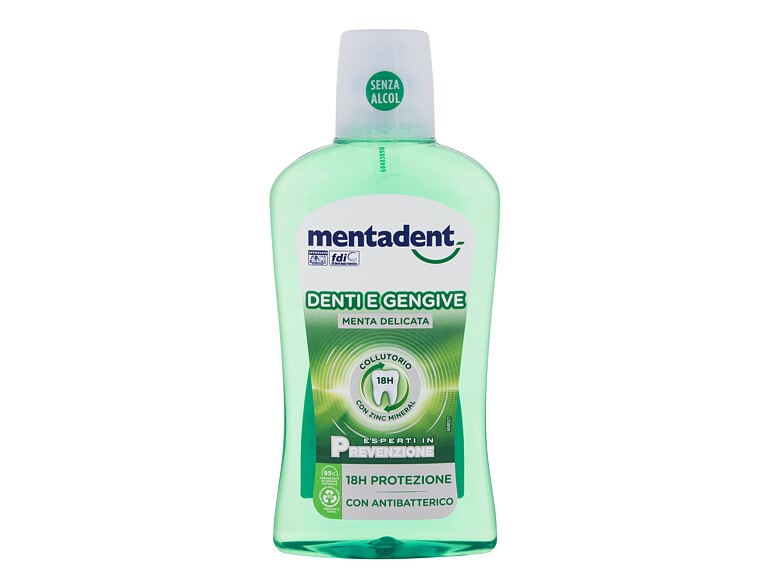 Collutorio Mentadent Teeth and Gums Mint 500 ml