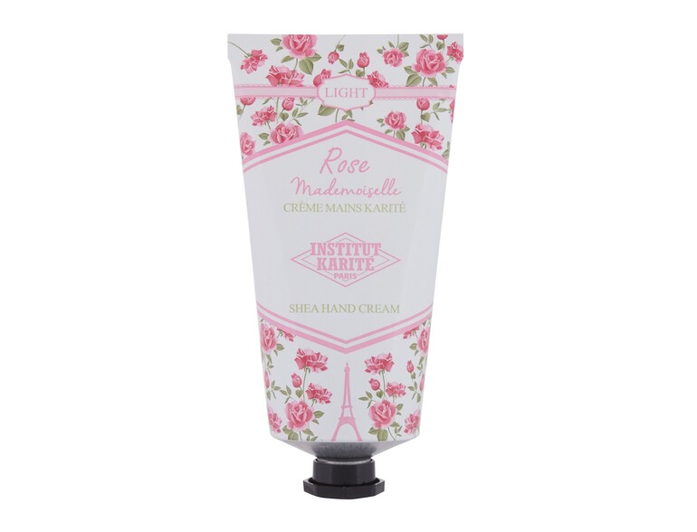 Crema per le mani Institut Karité Light Hand Cream Rose Mademoiselle 75 ml
