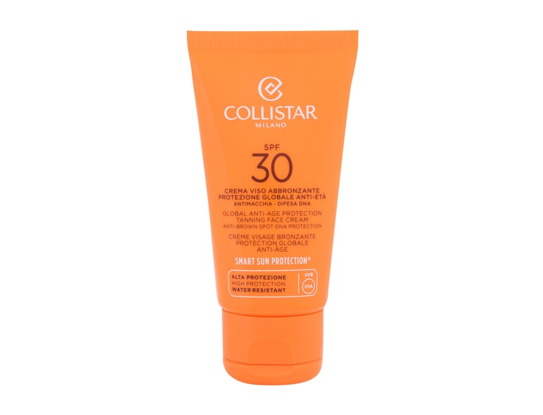 Protezione solare viso Collistar Special Perfect Tan Global Anti-Age Protection Tanning Face Cream S