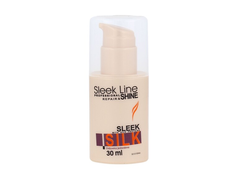 Balsamo per capelli Stapiz Sleek Line Silk 30 ml flacone danneggiato